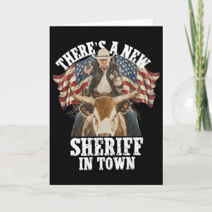 Carte Cowboy Trump 2025 Il y a un nouveau shérif en vill