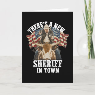 Carte Cowboy Trump 2025 Il y a un nouveau shérif en vill