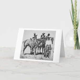 Carte Cowboys noirs chez Bonham, le Texas, c.1890 (photo