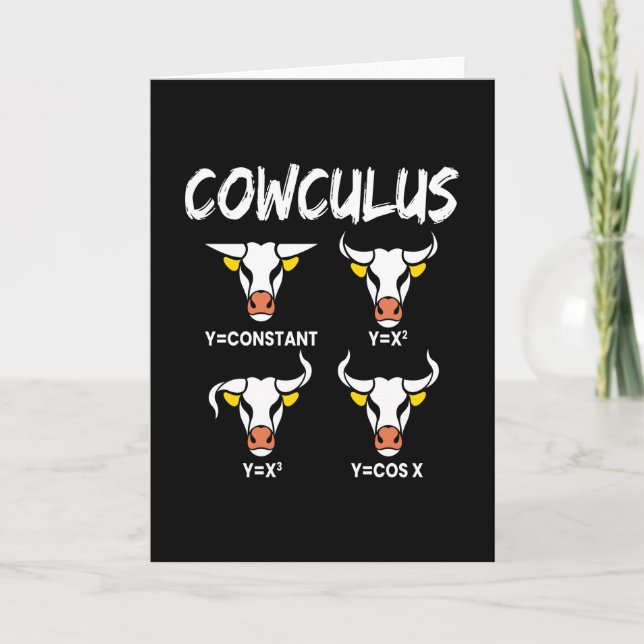 Carte Cowculus Math Physique Vaches Vache Vache (Devant)