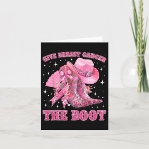 Carte Cowgirl Western Donner Le Cancer Du Sein Le Boot R