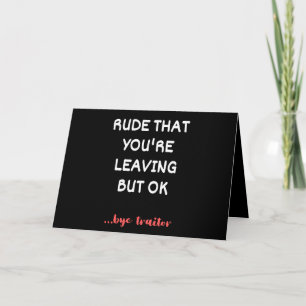 Carte Coworker Coffee Mug - Rude que vous quittez