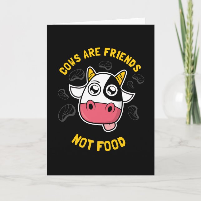Carte Cows Are Friends Not Food (Devant)