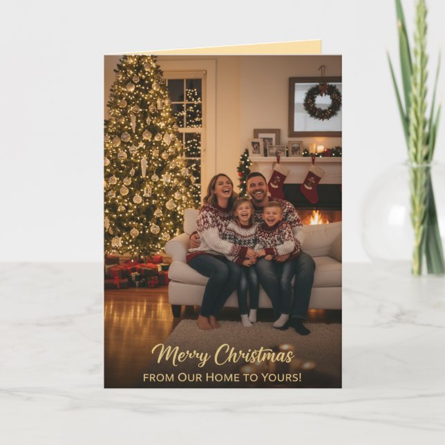 Carte Cozy Family Christmas Greeting (Devant)