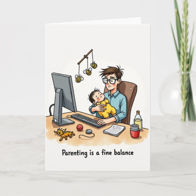 Carte Cozy Fathers Day Office Card (Devant)