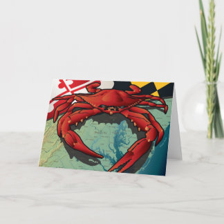 Carte Crabe de citoyen du Maryland