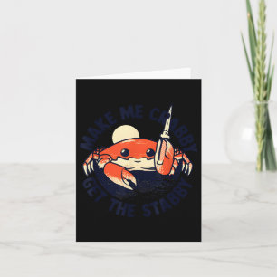 Carte Crabe Me Faire Crabby Obtenir Stabby Mignonne
