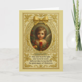 Carte "Cradled in Candlelight: A Christmas Blessing"