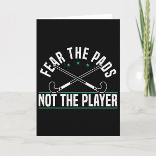 Carte Craignez les pads, pas le joueur de hockey sur gaz