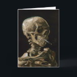 Carte Crâne avec brûler la cigarette Vincent van Gogh Ar<br><div class="desc">Vincent van Gogh (Néerlandais, 1853 - 1890) Crâne d'un squelette avec cigarette brûlante, 1885-1886, Huile sur toile Sans cadre : 32 cm × 24, 5 cm (13 po × 9, 6 po) Travail précoce de Vincent van Gogh. Ce petit tableau fait partie de la collection permanente du musée Van Gogh...</div>