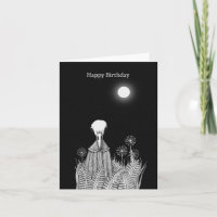 Crâne corbeau sous Lune Goth Éffrayante Effrayant 