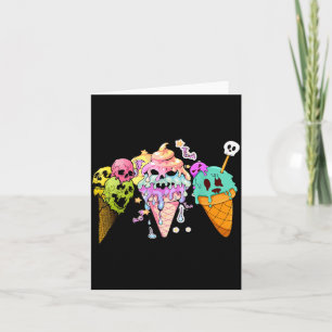 Carte Crâne de glace Kawaii Pastel Goth Mignon et Flippa
