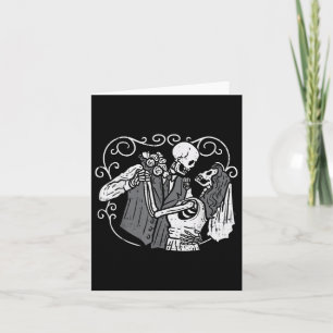 Carte Crâne de sucre Marié Mariée Drôle Dia Muertos Hall