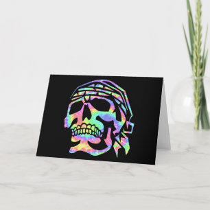 Carte Crâne psychédélique Crâne psycho