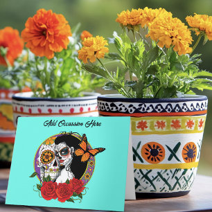 Carte Crânes de Sucre Art Nouveau