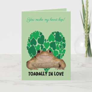 Carte Crapaud Totalement Amoureux Saint-Valentin Amateur