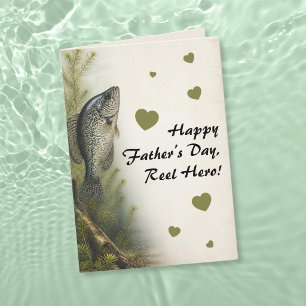Carte Crappie Cœurs Moulinet Héros Fête des Pères