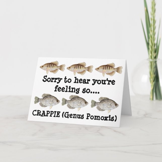 Carte Crappie Get Well Card (Devant)
