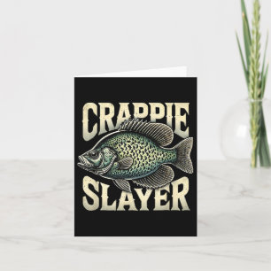 Carte Crappie Slayer Pêche Enthousiaste Cadeaux Pour Pêc