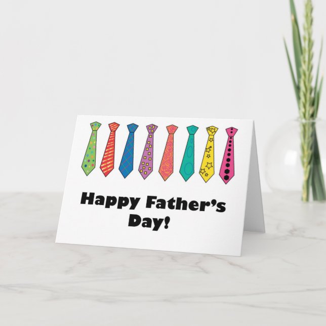 Carte Cravate fête des pères (Devant)