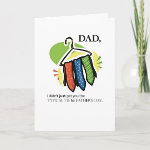 Carte Cravates fête des pères