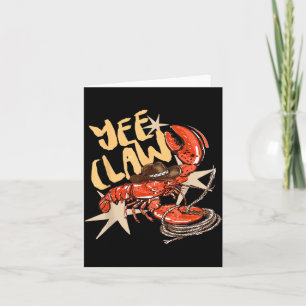 Carte Crawfish Cowboy Yee Claw Crayfish Lobster Western