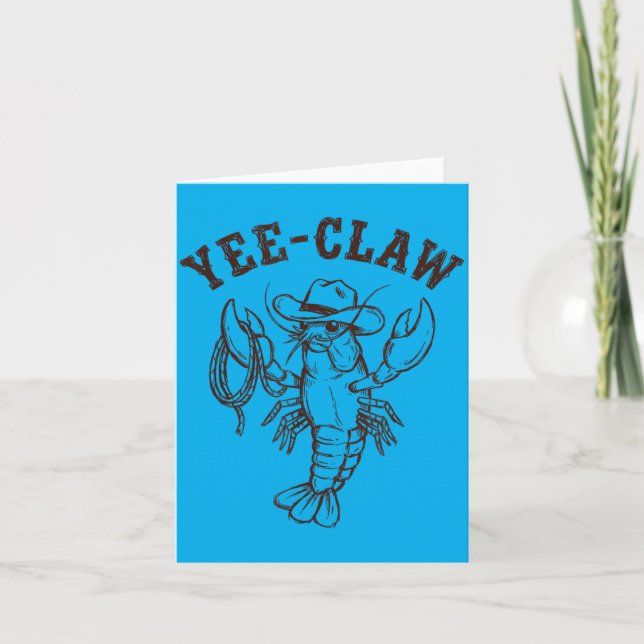 Carte Crawfish de cow-boy occidental Yee-Claw Été Fruits (Devant)