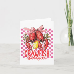 Carte Crawfish Season Crawfish Boil Lobster Cajun Men Wo