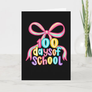Carte Crayon à arc léopard pour 100 jours d'école 