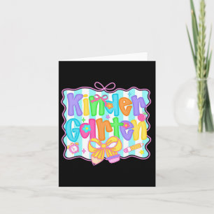 Carte Crayon Coquette Léopard Enseignante de Maternelle 