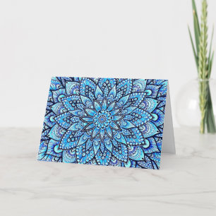Carte Crayon de couleur bleue Félicitations de conceptio