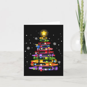 Carte Crayon d'enseignant Guirlandes de sapin de Noël Él