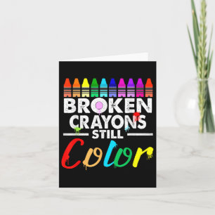 Carte Crayons cassés Couleur encore Santé mentale S Sens
