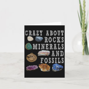 Carte Crazy About Rocks Minerals Fossils Étudiant enseig