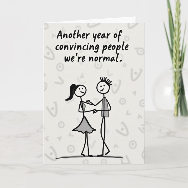 Carte Crazy Couple Another Year Card (Devant)