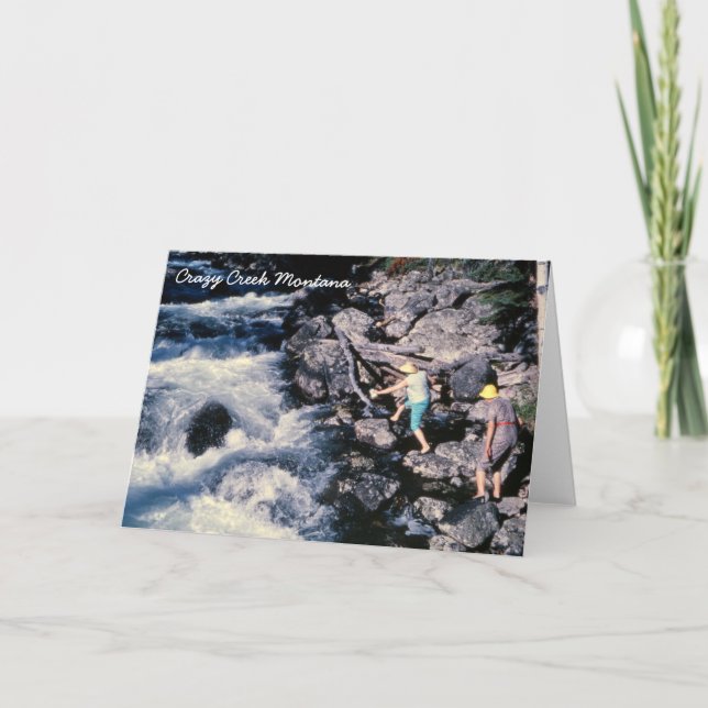 Carte Crazy Creek Montana Greeting Card (Devant)