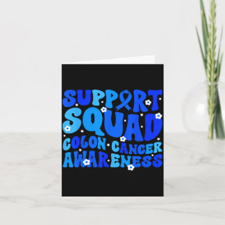 Carte Crc colon cancer awareness support squad blue