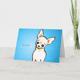 Carte Cream Chihuahua Head Tilt Custom Message
