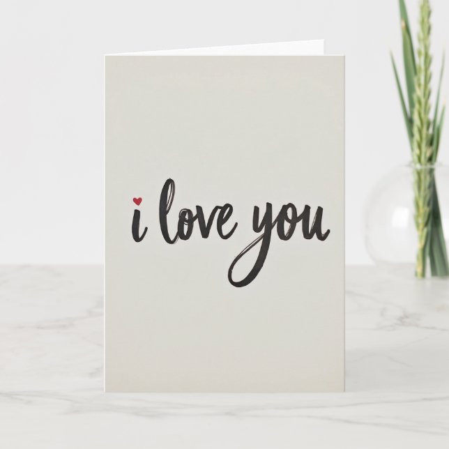 Carte Cream I Love You (Devant)