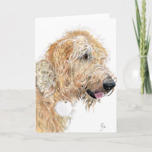 Carte Cream Labraoodle Greeting Card