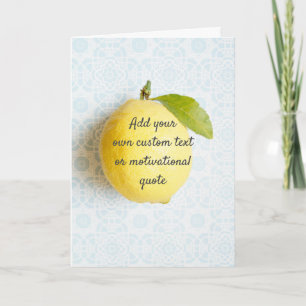 Carte Create Your Own Custom Quote - Lemon