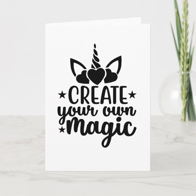 Carte Create your own magic (Devant)