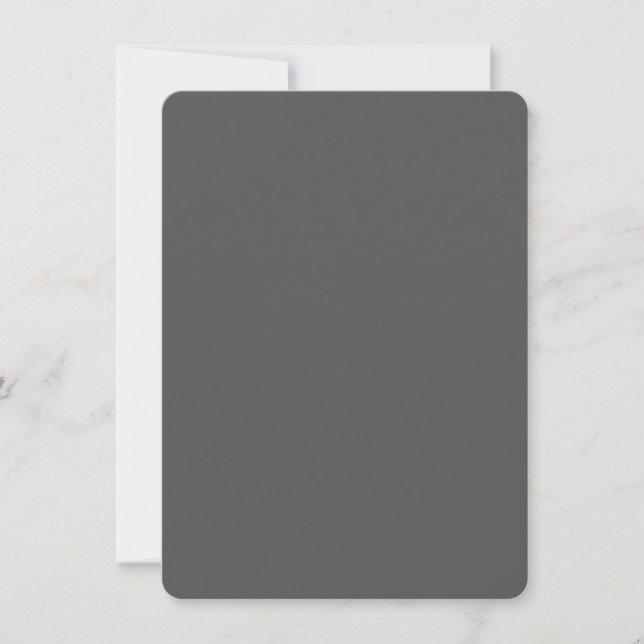 Carte Create Your Own wedding dark gray (Devant)