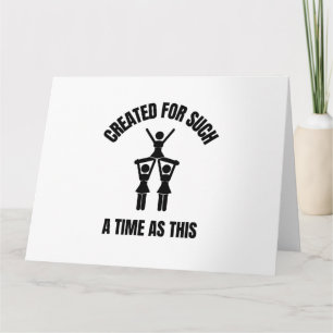Carte Created for such a time as this cheerleading