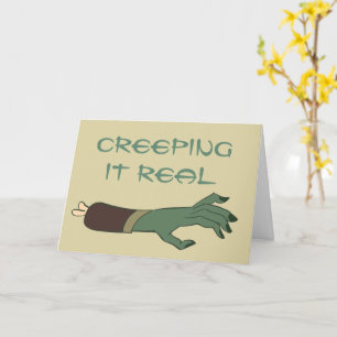 Carte Creating it real main Monster Halloween Salutation