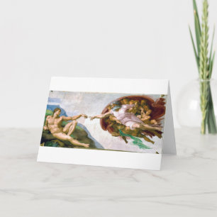 Carte Creation d'Adam, Michel-Ange, 1508-1512