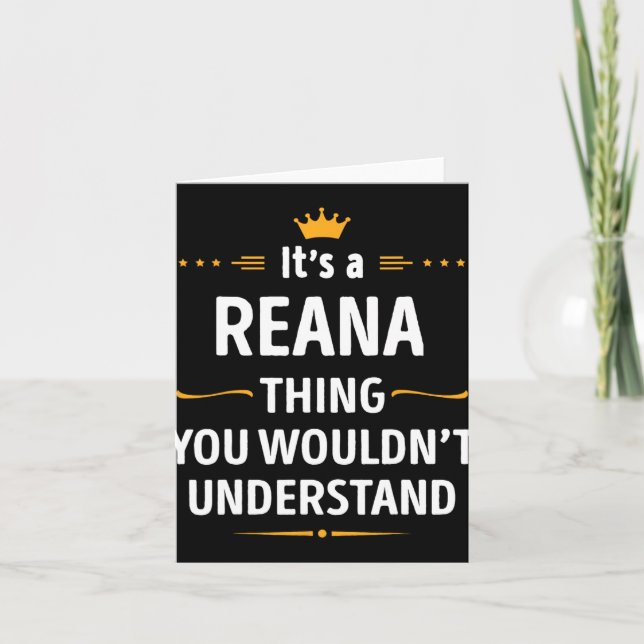 Carte Création Encre - C'est une chose de Reana que vous (Devant)