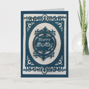 Carte Creative Die Cut Happy Birthday Card