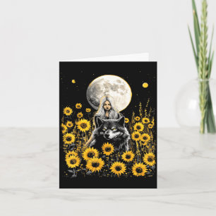 Carte créatrice de tournesol pour femmes 