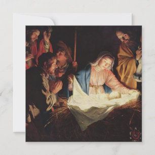 Carte Crèche de Noël